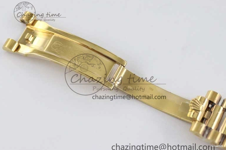 Bracelet YG 40mm Steel 904L 1:1 on YG TWF Dial Edition A2836 Best Crystal Date YG Day 0311